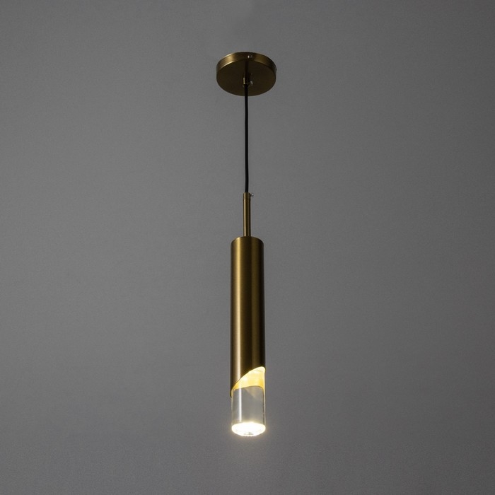 Светильник BayerLux Подвес BayerLuxной Светильник BayerLux Подвес BayerLuxной "Комус" LED 6Вт 4000К золото 5х5х30-230см