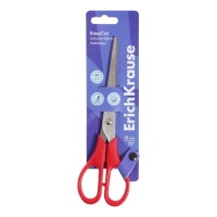 Ножницы ErichKrause EasyCut, 19 см, улучшенная заточка, ударопрочный пластик, блистер, МИКС