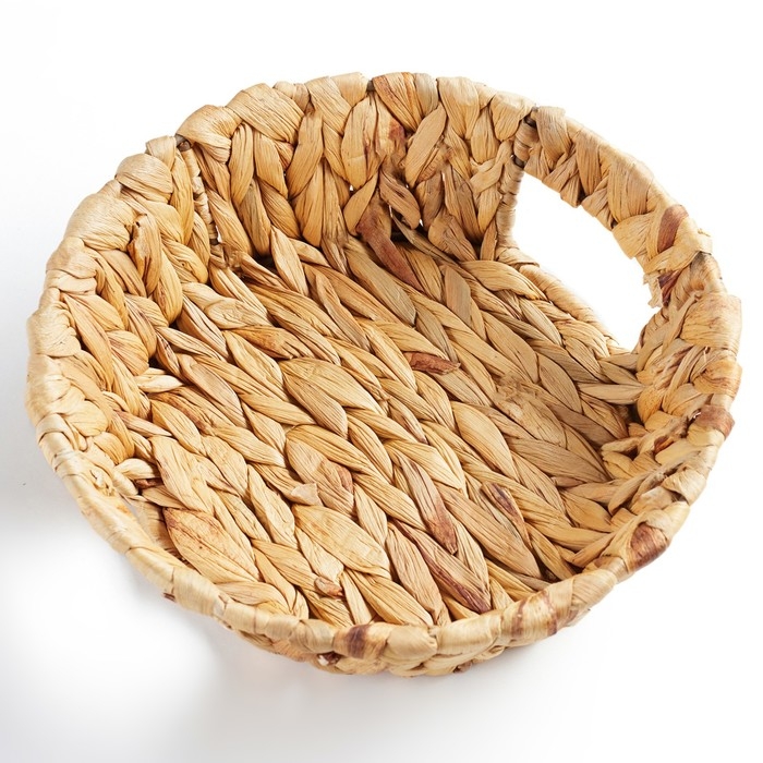 Блюдо декоративное  Блюдо декоративное "Золотистый колос", 23 х 7 см, водный гиацинт