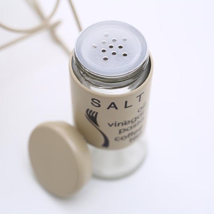 Набор банок стеклянных для сыпучих продуктов «Стиль», 20×16×17 см, на подставке, 6 шт, цвет МИКС