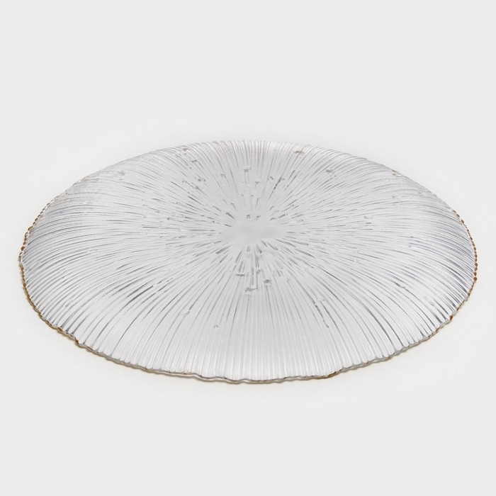 Тарелка подстановочная «Фейверк», d=31,5 см, цвет прозрачный