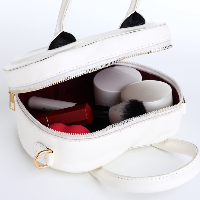 Сумка женская кросс-боди на молнии, цвет белый Сумка женская кросс-боди на молнии, цвет белый