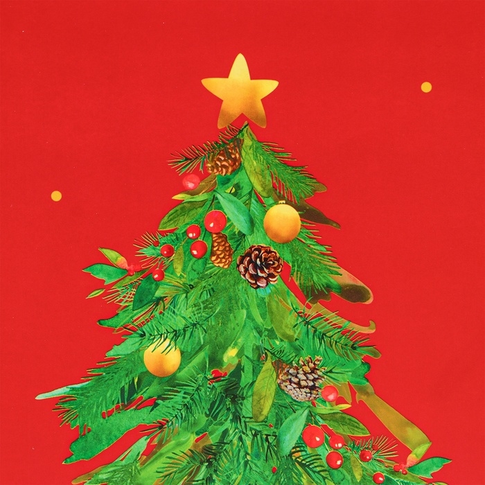 Новый год. Пакет подарочный Новый год. Пакет подарочный "Ёлки", 50 х 40 х 15 см.