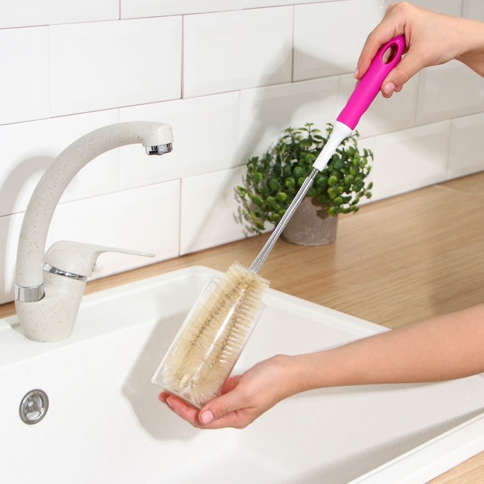 Ёршик для посуды Доляна, 42×6 см, цвет МИКС Ёршик для посуды Доляна, 42×6 см, цвет МИКС