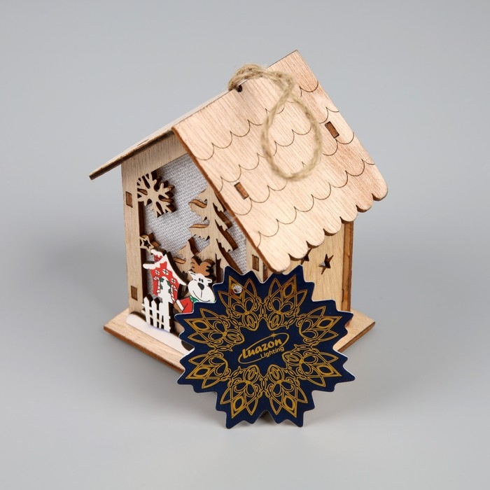 Ёлочная игрушка «Олень», от батареек, свечение тёплое белое Ёлочная игрушка «Олень», от батареек, свечение тёплое белое