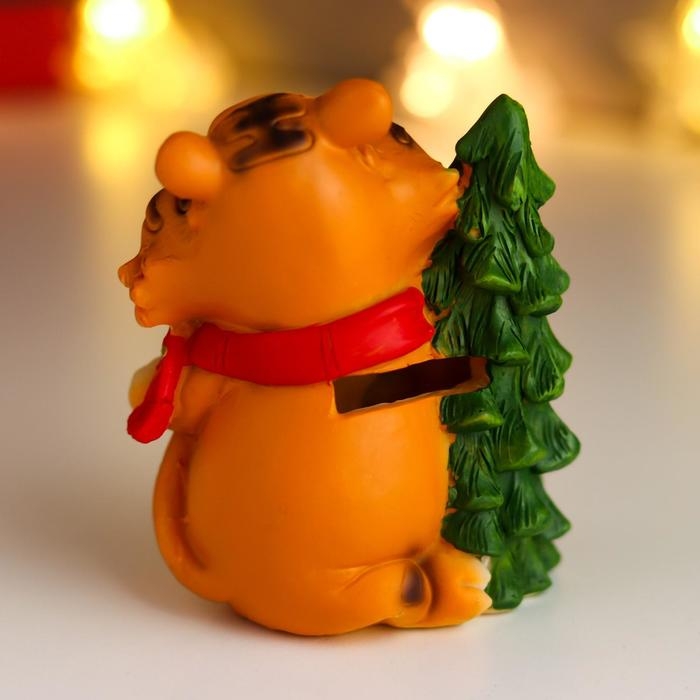 Копилка полистоун Копилка полистоун "Тигр с тележкой" МИКС 10,5х7х8 см