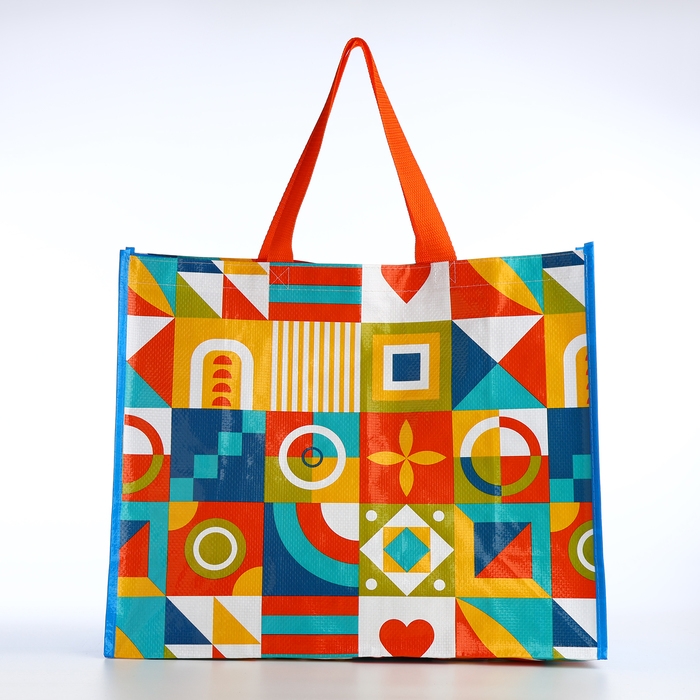 Сумка хозяйственная без застёжки, цвет разноцветный Сумка хозяйственная без застёжки, цвет разноцветный