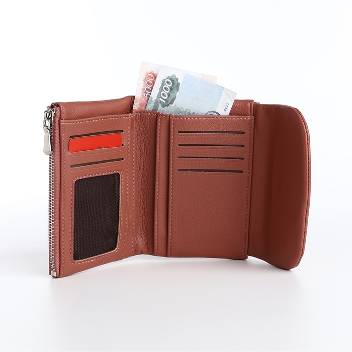 Кошелёк женский на магните, цвет розовый Кошелёк женский на магните, цвет розовый