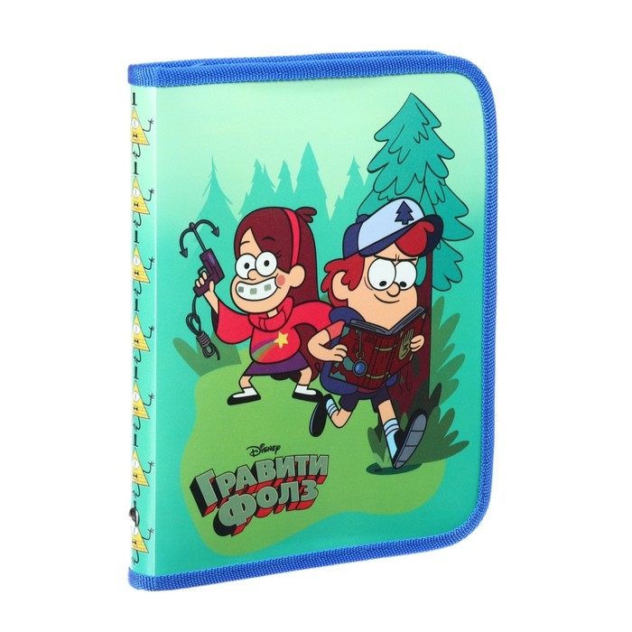 Папка пластиковая для тетрадей А5, на молнии, Гравити Фолз Папка пластиковая для тетрадей А5, на молнии, Гравити Фолз