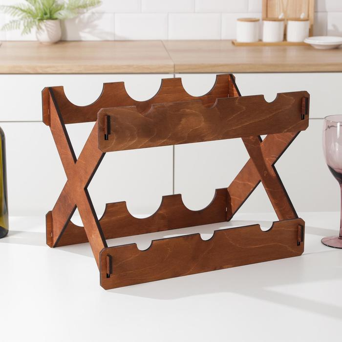 Подставка для 6 бутылок, 30×40×27 см Подставка для 6 бутылок, 30×40×27 см