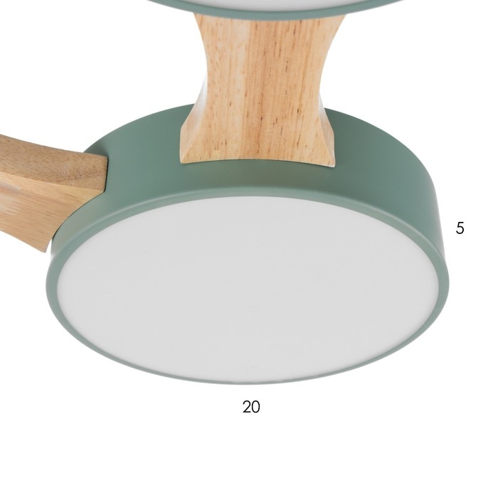 Люстра "Пиатти" 4LED 96Вт 3000-6000К синий зеленый 65х48х5 см BayerLux