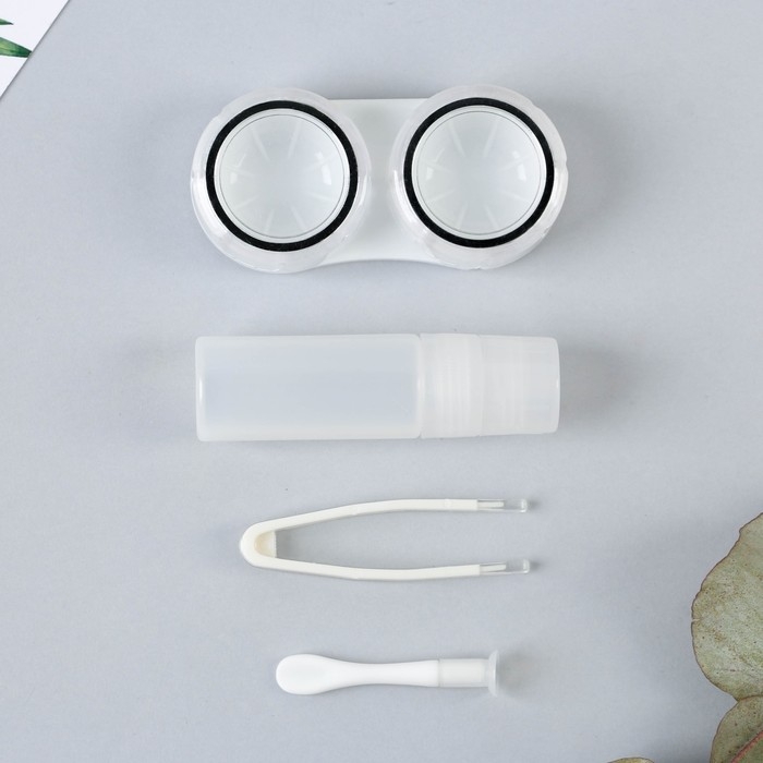 Контейнер для контактных линз Контейнер для контактных линз "Сияй", 8,6 х 7 см