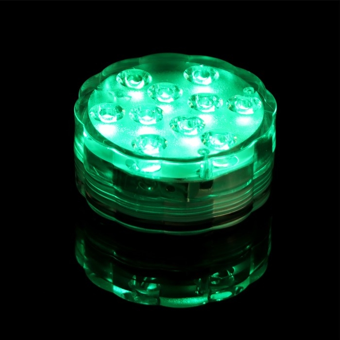 Светильник подводный, 10 LED, 3 Вт, IP68, RGB, от батареек 3*ААА (не в компл.) Светильник подводный, 10 LED, 3 Вт, IP68, RGB, от батареек 3*ААА (не в компл.)