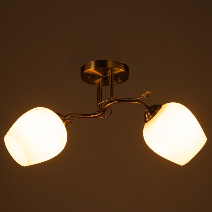 Люстра Люстра "Белинда" 2х40вт Е27 Бронза 49х19х23см