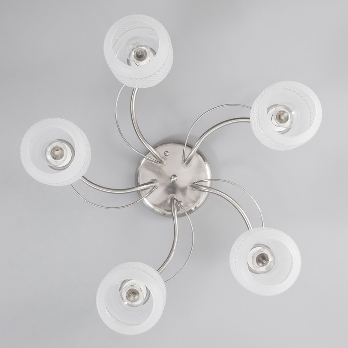 Люстра потолочная Бетти 5х40Вт Е14 Хром 54x54x29 см Люстра потолочная Бетти 5х40Вт Е14 Хром 54x54x29 см