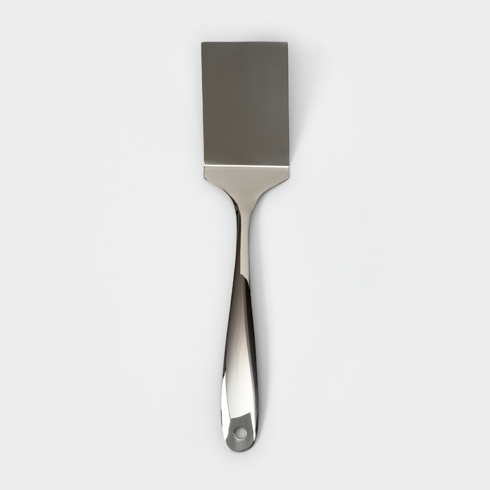 Лопатка из нержавеющей стали Доляна Everyday, 35×7,5 см, толщина 3 мм, цвет серебряный Лопатка из нержавеющей стали Доляна Everyday, 35×7,5 см, толщина 3 мм, цвет серебряный