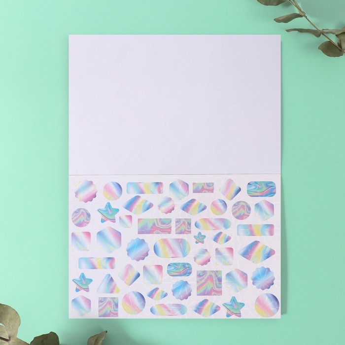 Наклейки в книжке Наклейки в книжке "Космография" + 3 фона голография 20,7х14,2 см