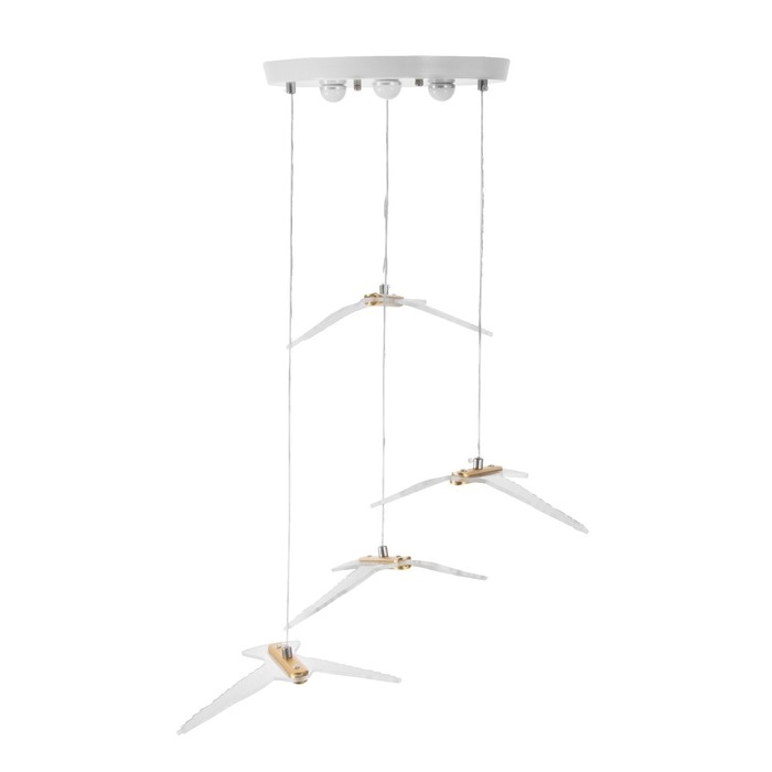 Каскад Каскад "Полет" 4LED+3LED 99Вт ПДУ белый 40х40х100см BayerLux