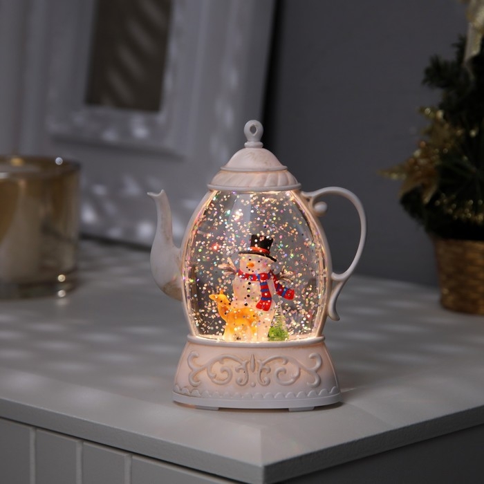 Светодиодная фигура «Снеговик» 8 × 13.3 × 4.5 см, пластик, батарейки АААх2 (не в комплекте), свечение тёплое белое Светодиодная фигура «Снеговик» 8 × 13.3 × 4.5 см, пластик, батарейки АААх2 (не в комплекте), свечение тёплое белое