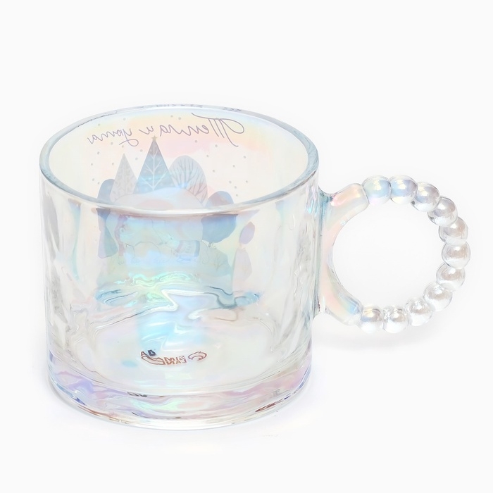 Новый год. Кружка стеклянная «Тепла и уюта», 300 мл