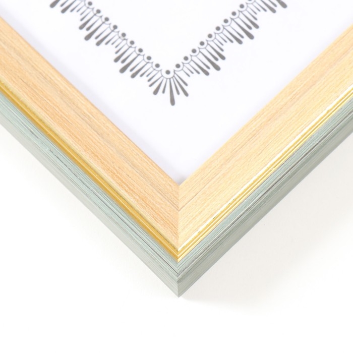 Фоторамка пластик формат А4 Фоторамка пластик формат А4 "Дерево с золотой каймой" 23,5х31 см