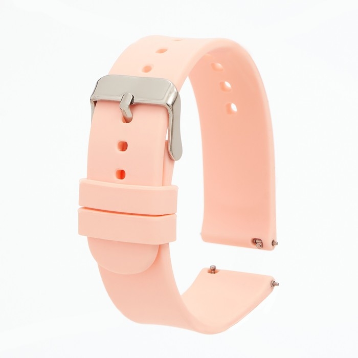 Ремешок для смарт-часов, 20 мм, силикон, бежевый Ремешок для смарт-часов, 20 мм, силикон, бежевый