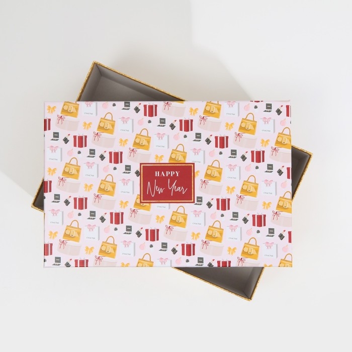 Набор подарочных коробок 6 в 1 «Happy New year», 20 х 12.5 х 7.5 ‒ 32.5 х 20 х 12.5 см, Новый год