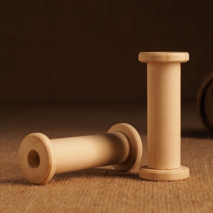 Заготовка для творчества Катушка 5, 7,5хd3см, втулка 2см, отверстие 1см Заготовка для творчества Катушка 5, 7,5хd3см, втулка 2см, отверстие 1см