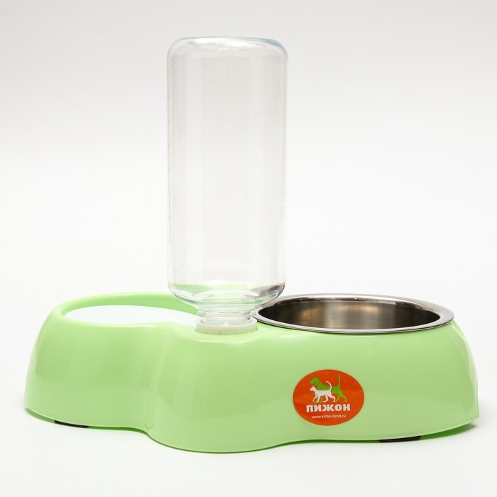 Комплекс автопоилка и автокормушка, 29 х 18,5 х 6 см, зелёный Комплекс автопоилка и автокормушка, 29 х 18,5 х 6 см, зелёный