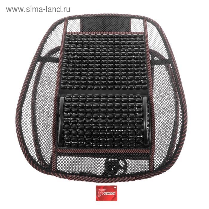 Накидка-массажёр на сиденье TORSO, 123×47 см, с поясничной опорой, коричневый Накидка-массажёр на сиденье TORSO, 123×47 см, с поясничной опорой, коричневый