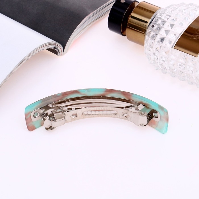 Заколка-автомат для волос Заколка-автомат для волос "Янтарная" 9 см, микс