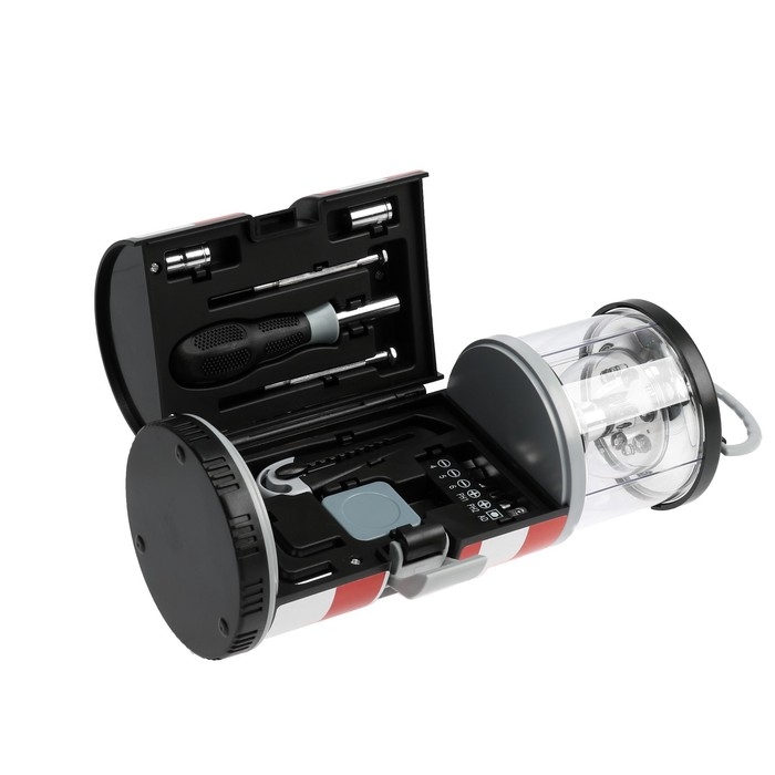 Набор инструментов ТУНДРА, подарочный пластиковый кейс Набор инструментов ТУНДРА, подарочный пластиковый кейс "Фонарь", 15 предметов