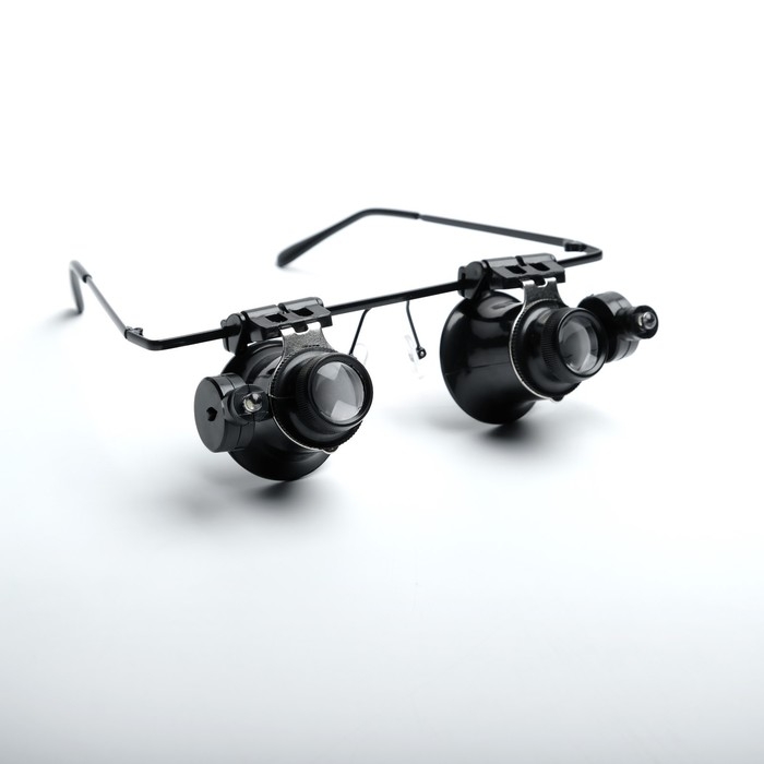 Увеличительные очки с подсветкой для ремонта часов, 20х Увеличительные очки с подсветкой для ремонта часов, 20х