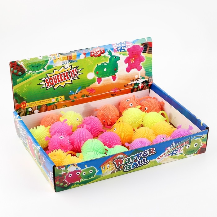 Мяч детский резиновый ёжка «Чудик с ножками и ручками», световой, цвета МИКС Мяч детский резиновый ёжка «Чудик с ножками и ручками», световой, цвета МИКС