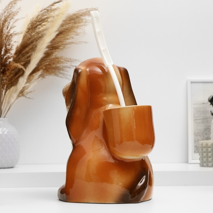 Подставка под ёрш Подставка под ёрш "Собака", с ёршиком