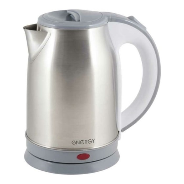 Чайник электрический Energy E-202, металл, 1.8 л, 1500 Вт, серебристо-серый Чайник электрический Energy E-202, металл, 1.8 л, 1500 Вт, серебристо-серый