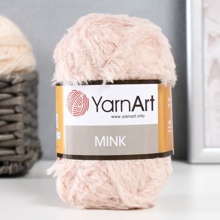 Пряжа Пряжа "Mink" 100% полиамид 75м/50гр (331 бежевый)