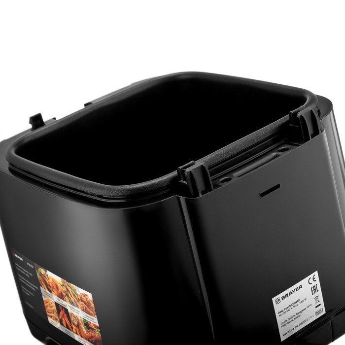 Фритюрница BRAYER 2832BR-BK, 1800 Вт, 2,5 л, 130-190 °C, чёрная Фритюрница BRAYER 2832BR-BK, 1800 Вт, 2,5 л, 130-190 °C, чёрная