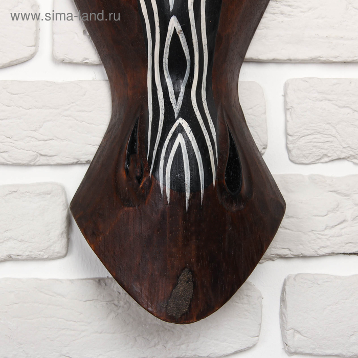 Маска дерево Маска дерево "Зебра" 50х16х7 см