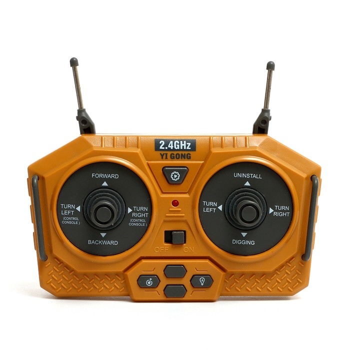 Экскаватор радиоуправляемый «Стройка», металлический ковш, работает от аккумулятора Экскаватор радиоуправляемый «Стройка», металлический ковш, работает от аккумулятора