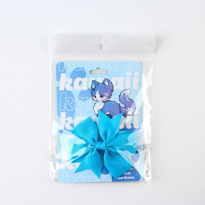 Заколка для волос с бантом аниме «Чиби», 2 х 8 х 8 см Заколка для волос с бантом аниме «Чиби», 2 х 8 х 8 см