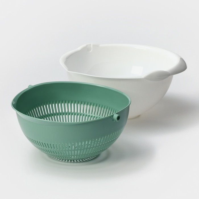 Дуршлаг для крупы, d=19,5 см, цвет фисташковый Дуршлаг для крупы, d=19,5 см, цвет фисташковый