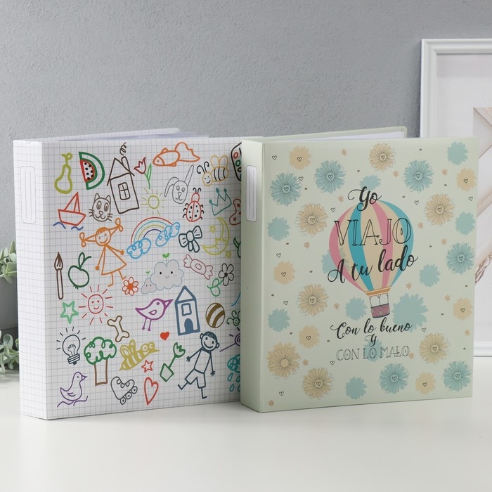 Фотоальбом на 200 фото 15х20 "Рисунки " МИКС 32х27,5х4,6 см