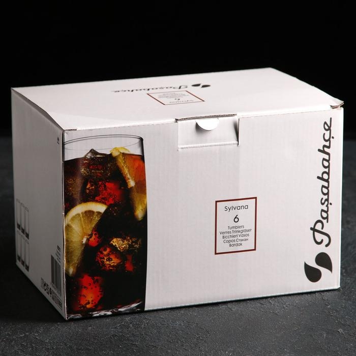 Набор стеклянных стаканов для коктейля Sylvana, 385 мл, 6 шт Набор стеклянных стаканов для коктейля Sylvana, 385 мл, 6 шт