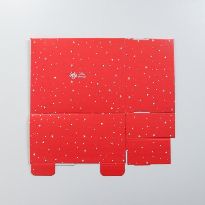 Коробка подарочная новогодняя складная «Happy new year», 31,2 х 25,6 х 16,1 см, Новый год Коробка подарочная новогодняя складная «Happy new year», 31,2 х 25,6 х 16,1 см, Новый год