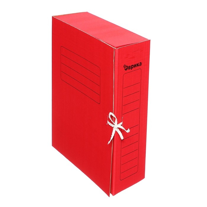 Папка архивная с завязками А4 Calligrata, 100 мм, микрогофрокартон, до 900 листов, красный Папка архивная с завязками А4 Calligrata, 100 мм, микрогофрокартон, до 900 листов, красный