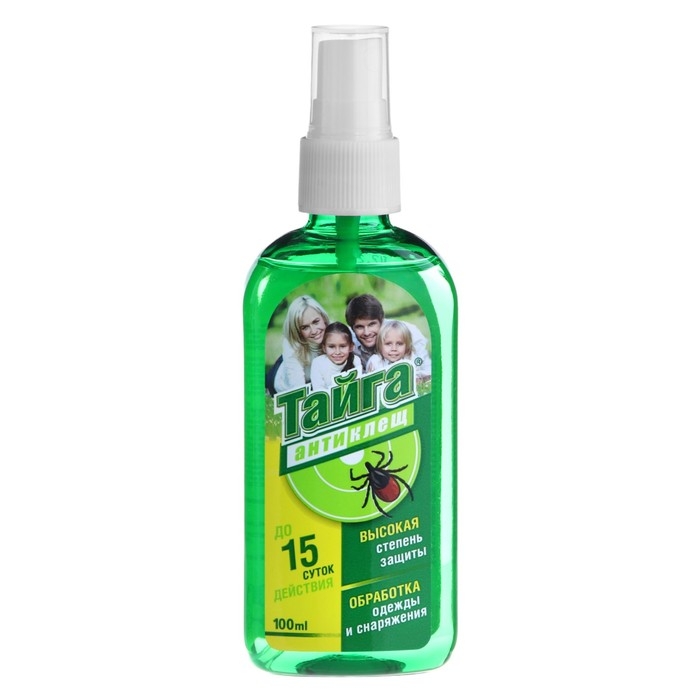 Спрей от клещей  Спрей от клещей "Тайга Антиклещ", 100 мл