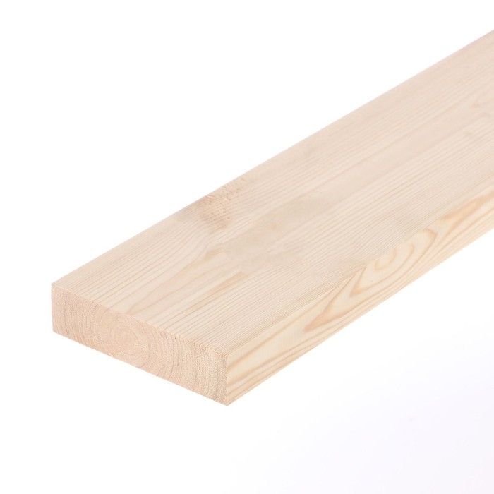 Доска СОСНА сухая, строганная, профилированная, сорт "АВ" 300х14х4 см