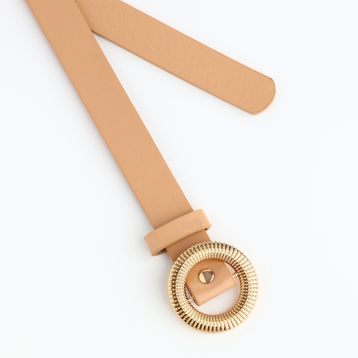 Ремень женский, ширина 1,9 см, пряжка металл, цвет бежевый Ремень женский, ширина 1,9 см, пряжка металл, цвет бежевый