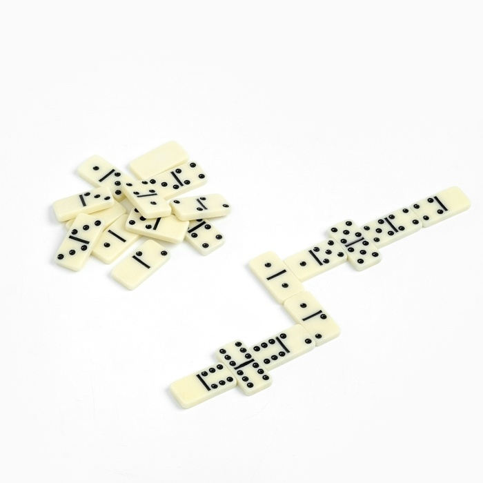 Домино  Домино "Время Игры", костяшка 4 х 0.5 х 2 см, 14.5 х 4.7 х 3.4 см